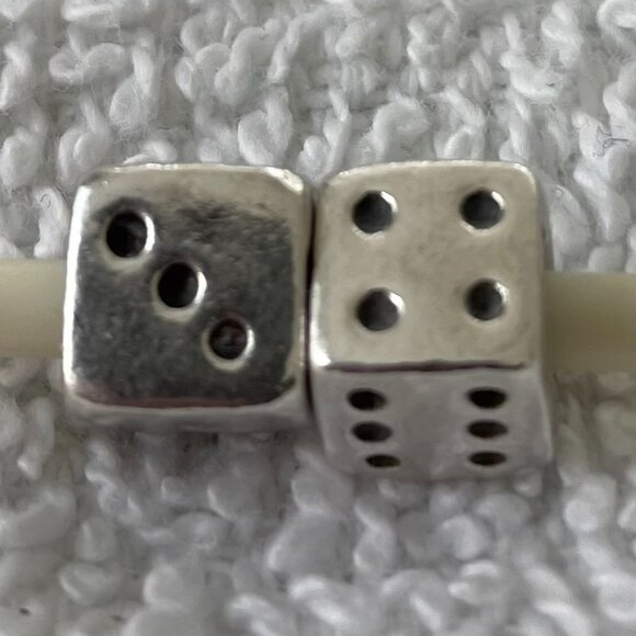 Pandora Lucky Dice Charm Set of 2 - Picture 1 of 1